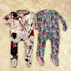 Posh peanut girls 0-3 month onesie bundle